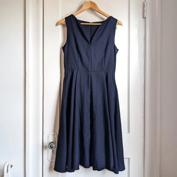 COS | Dresses | Cos Sleeveless Fit And Flare Midi Dress | Poshmark